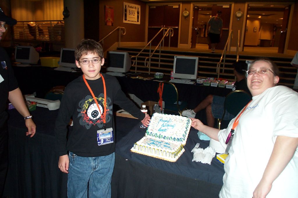 Brett with his birthday cake